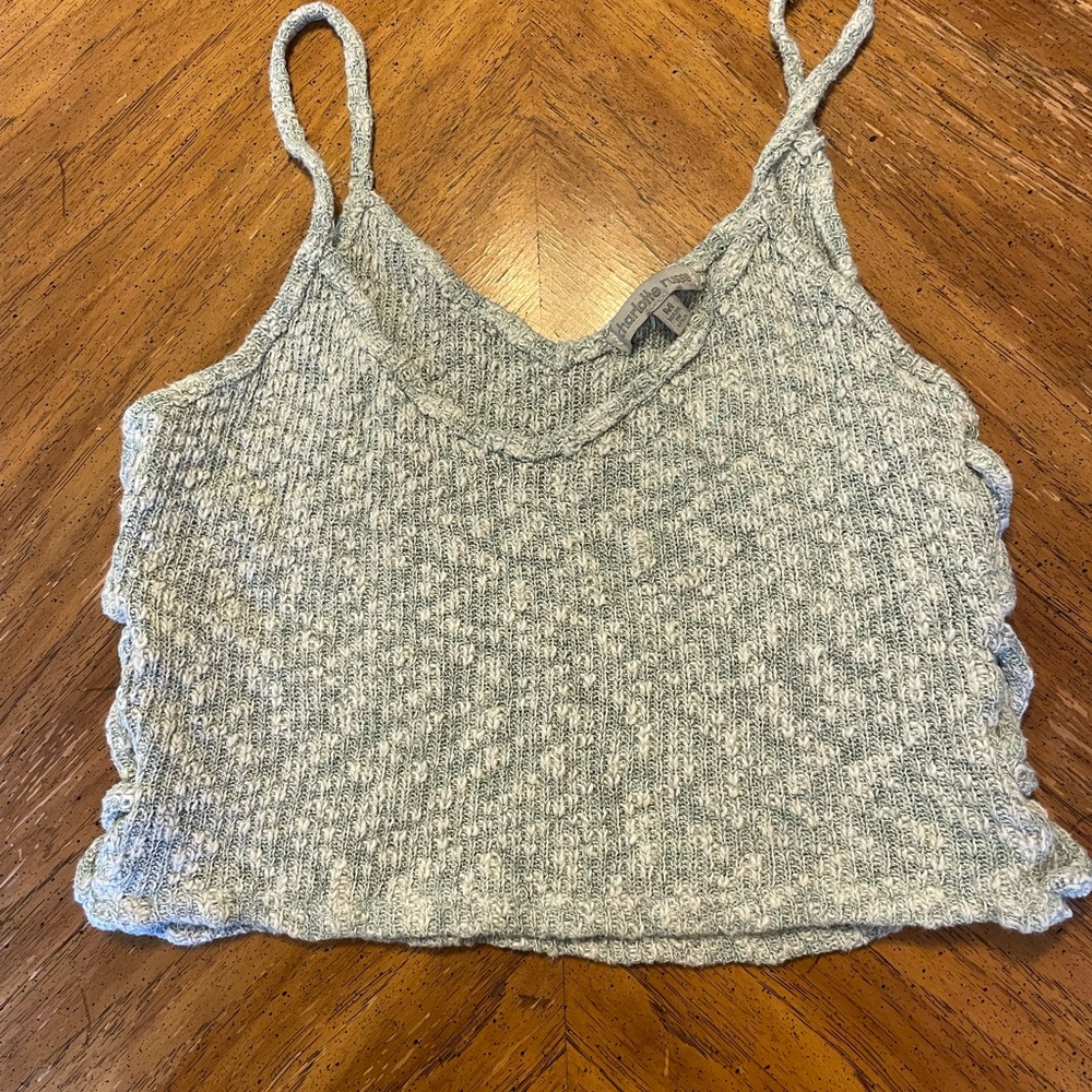 Blue/Green cropped tank top